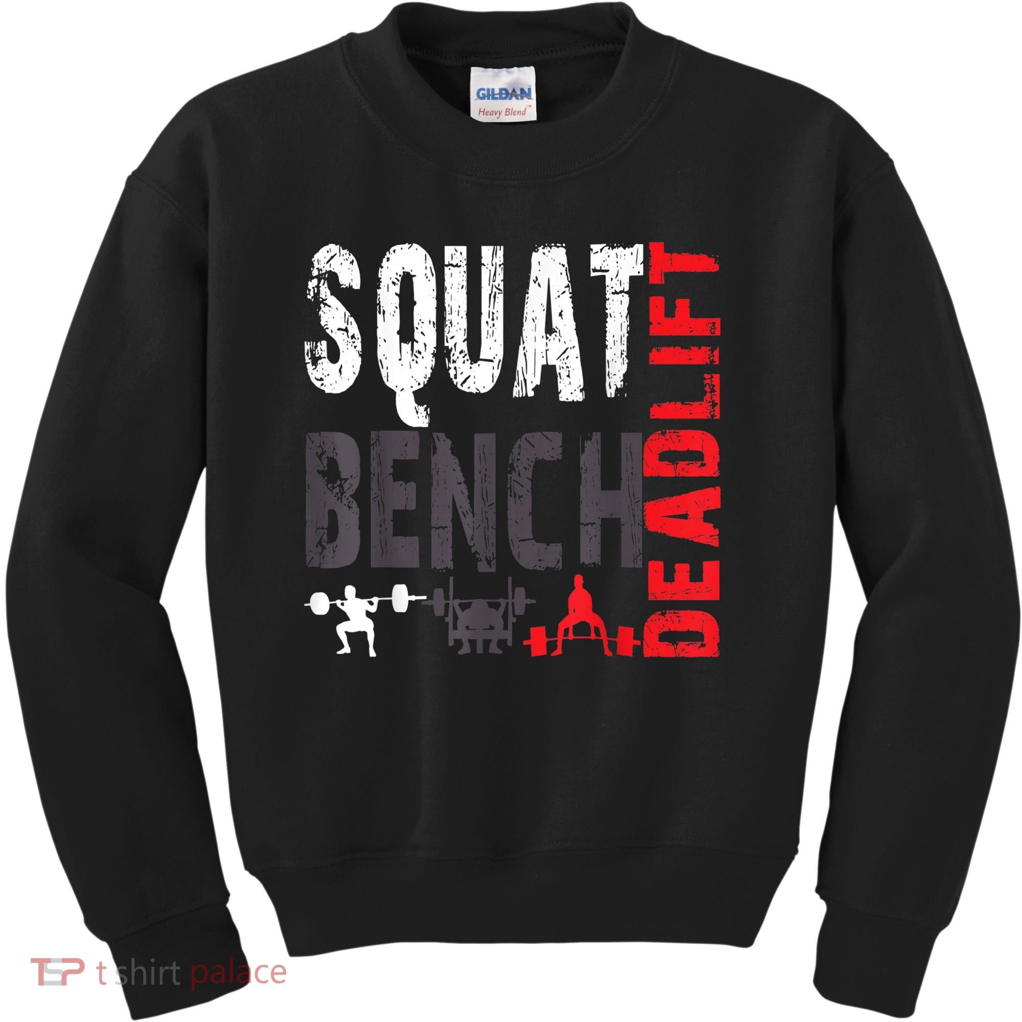 Powerlifting, Squat, Bench, Deadlift, Weightlifting Gift Kids Sweatshirt