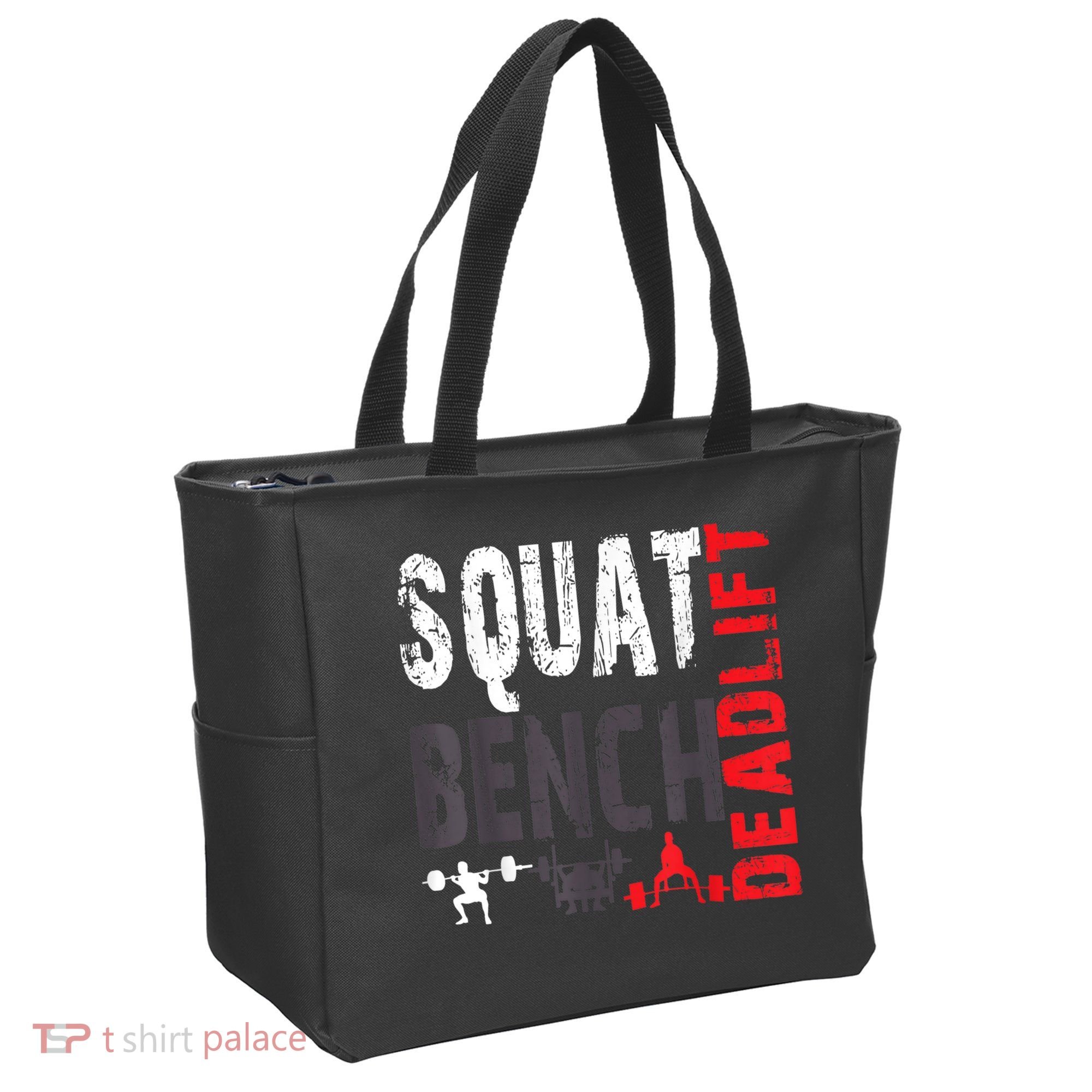 Powerlifting, Squat, Bench, Deadlift, Weightlifting Gift Tote Bag