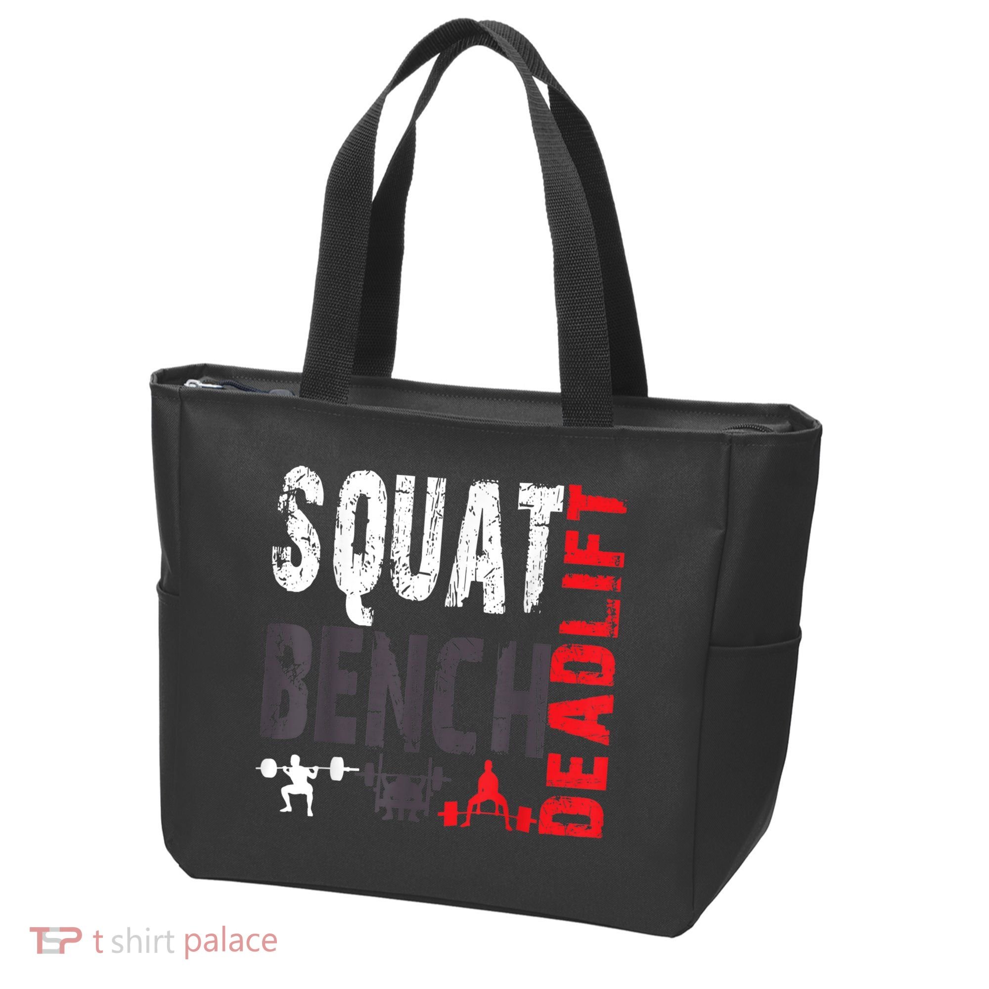 Powerlifting, Squat, Bench, Deadlift, Weightlifting Gift Tote Bag