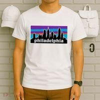 Philadelphia Skyline Baseball Philadelphia City Vintage Phill T-Shirt thumb 6