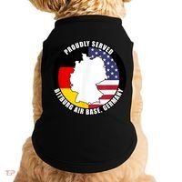 Proudly Served Bitburg Air Base Germany Military Veteran Doggie Tank thumb 0