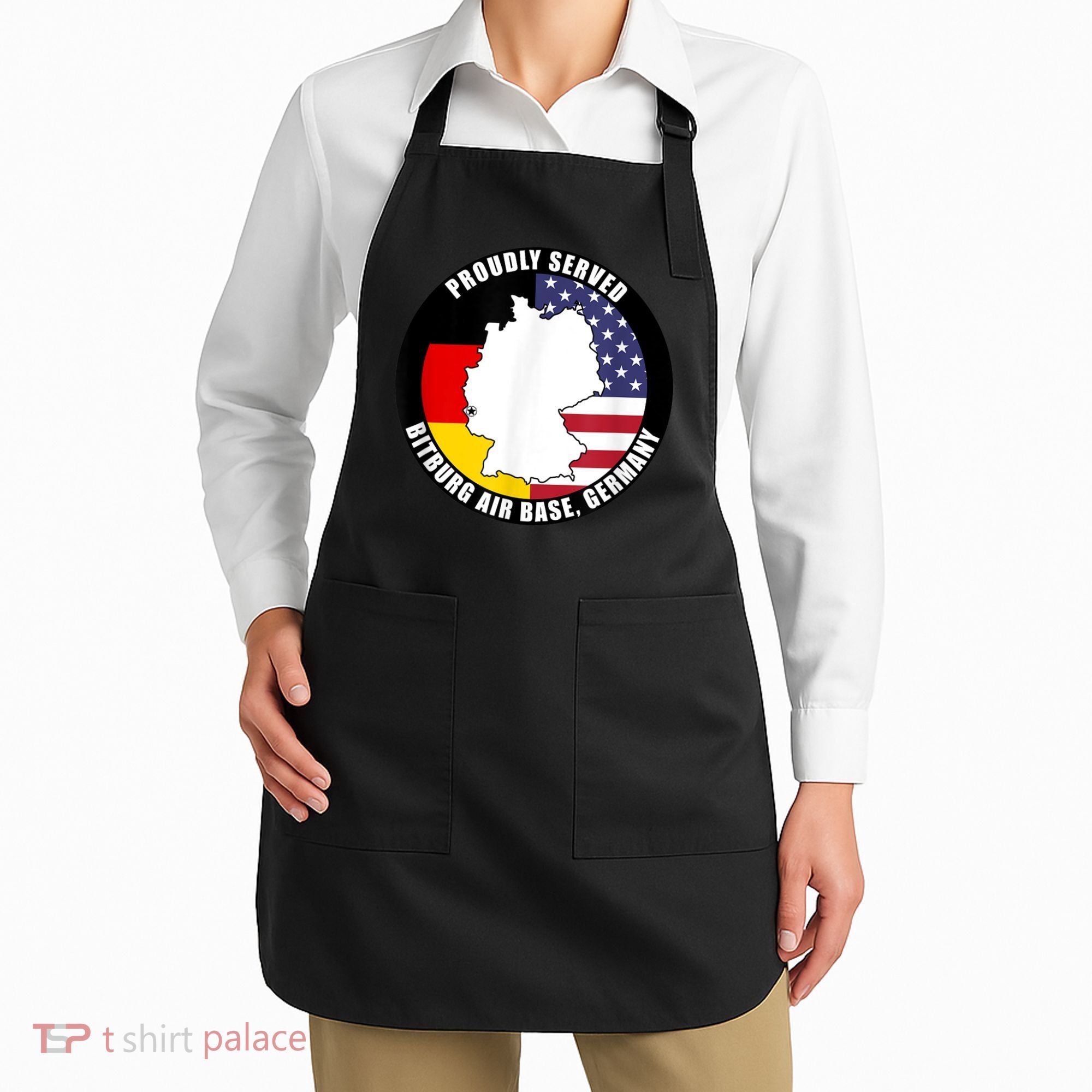 Proudly Served Bitburg Air Base Germany Military Veteran Apron