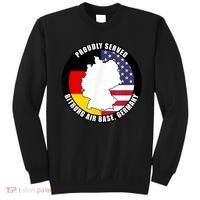 Proudly Served Bitburg Air Base Germany Military Veteran Sweatshirt thumb 0
