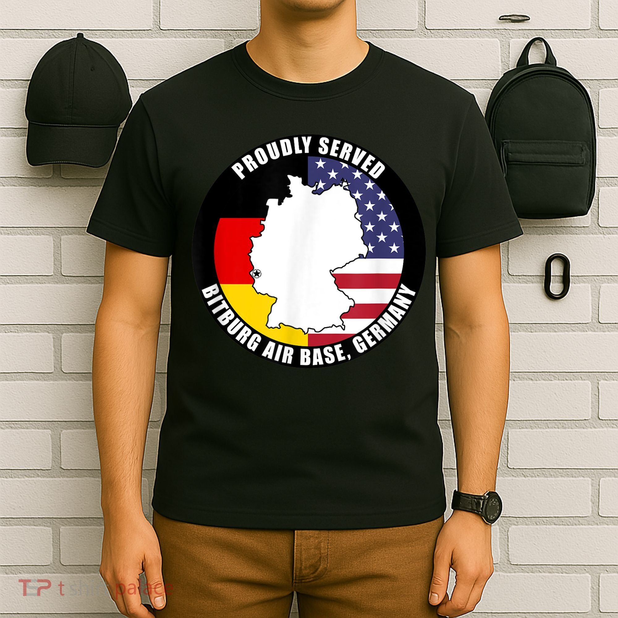 Proudly Served Bitburg Air Base Germany Military Veteran T-Shirt