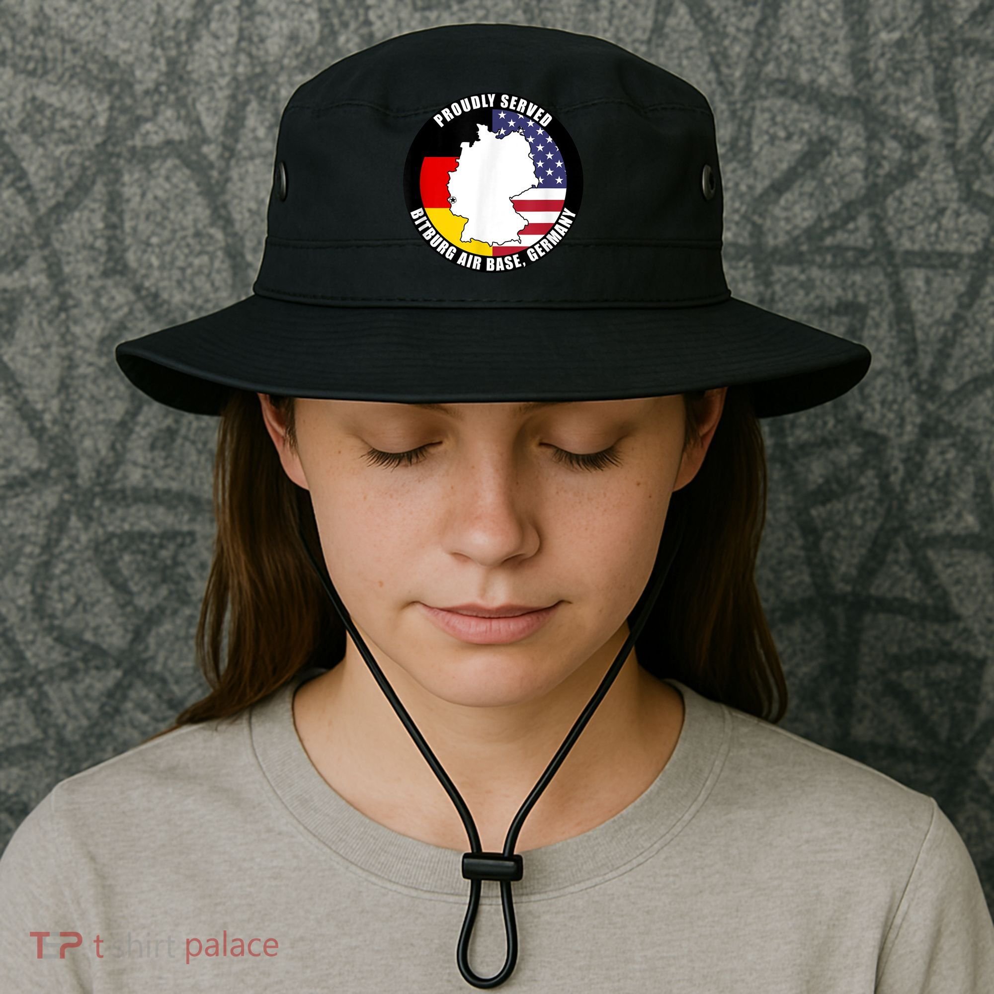Proudly Served Bitburg Air Base Germany Military Veteran Bucket Hat