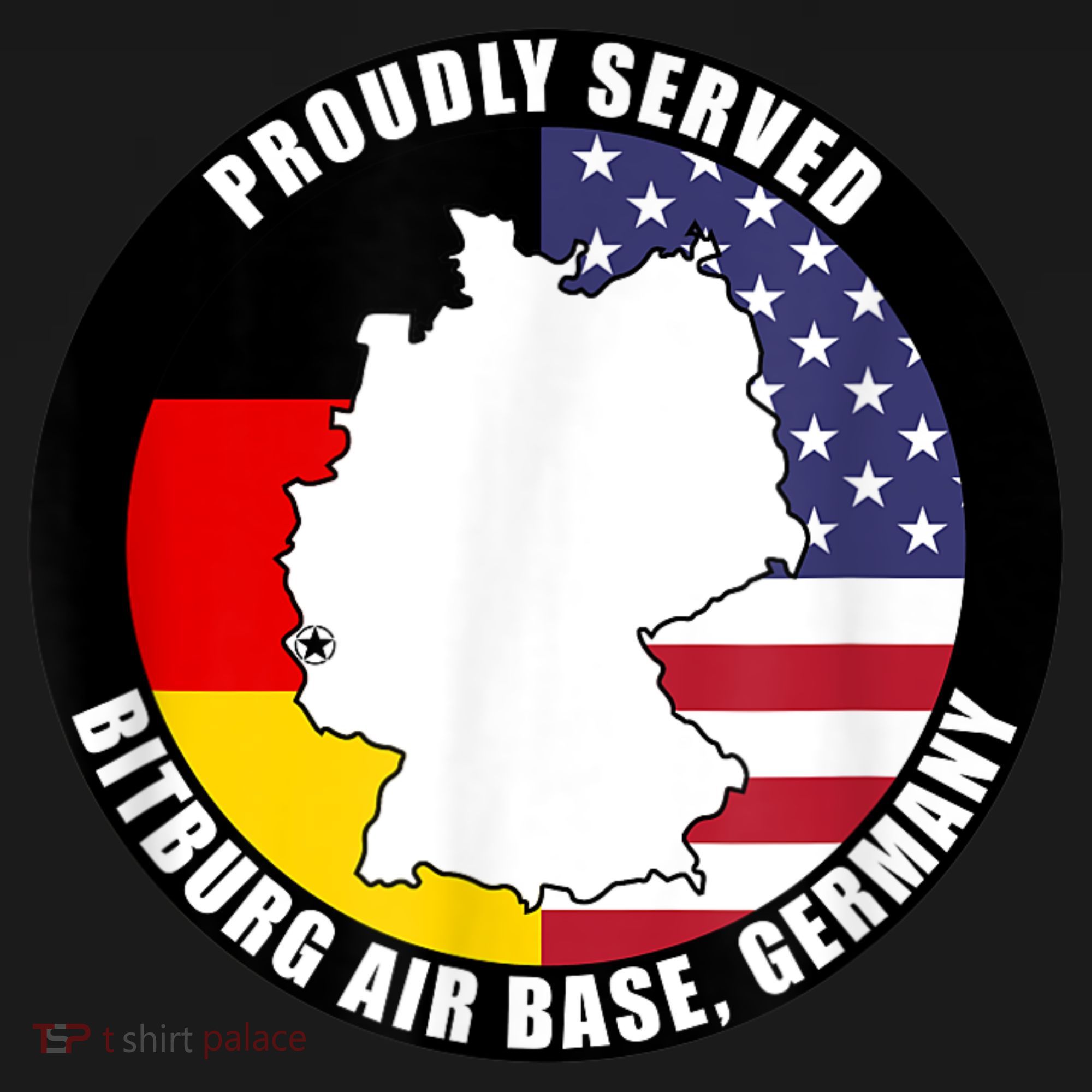 Proudly Served Bitburg Air Base Germany Military Veteran Women's Tank Top