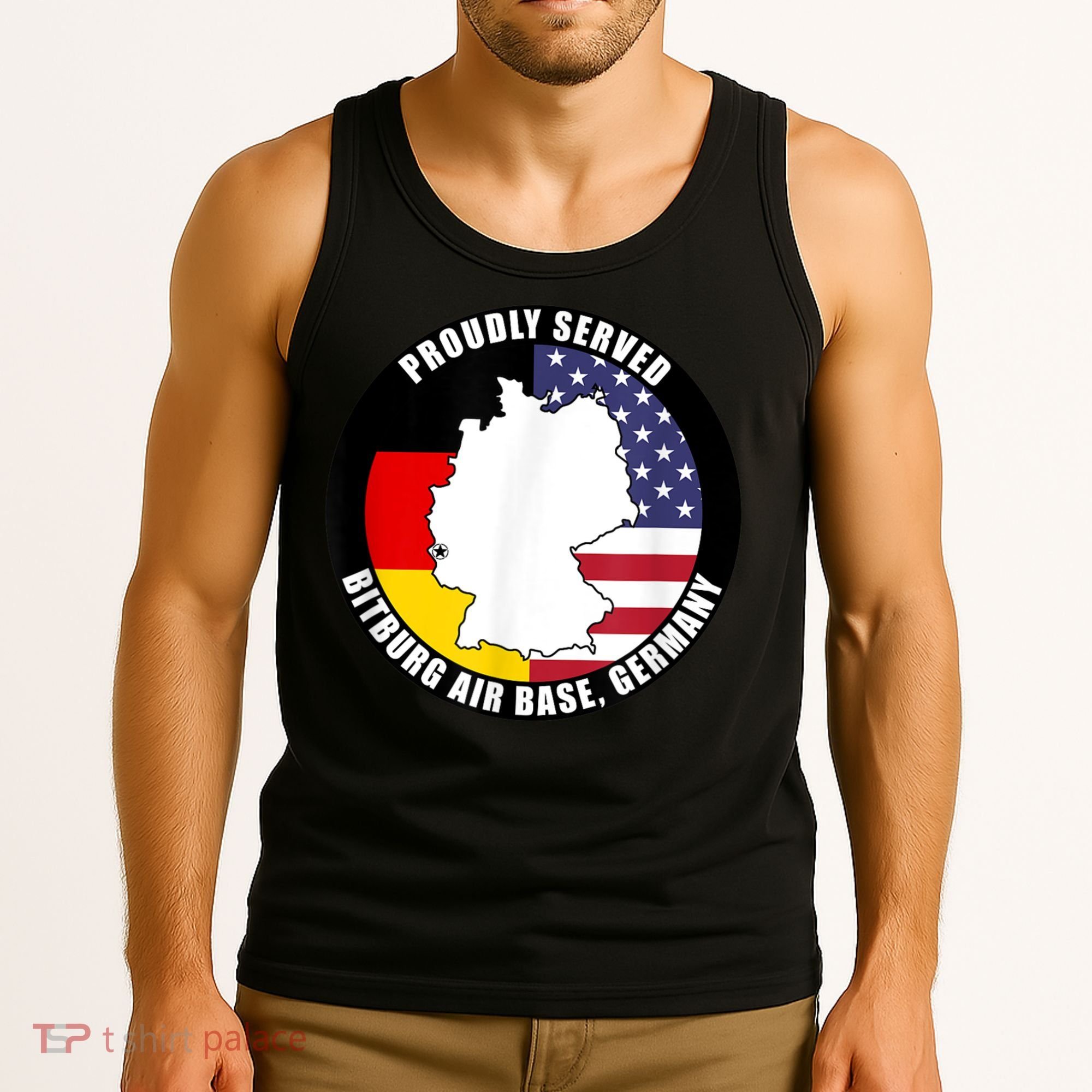 Proudly Served Bitburg Air Base Germany Military Veteran Tank Top