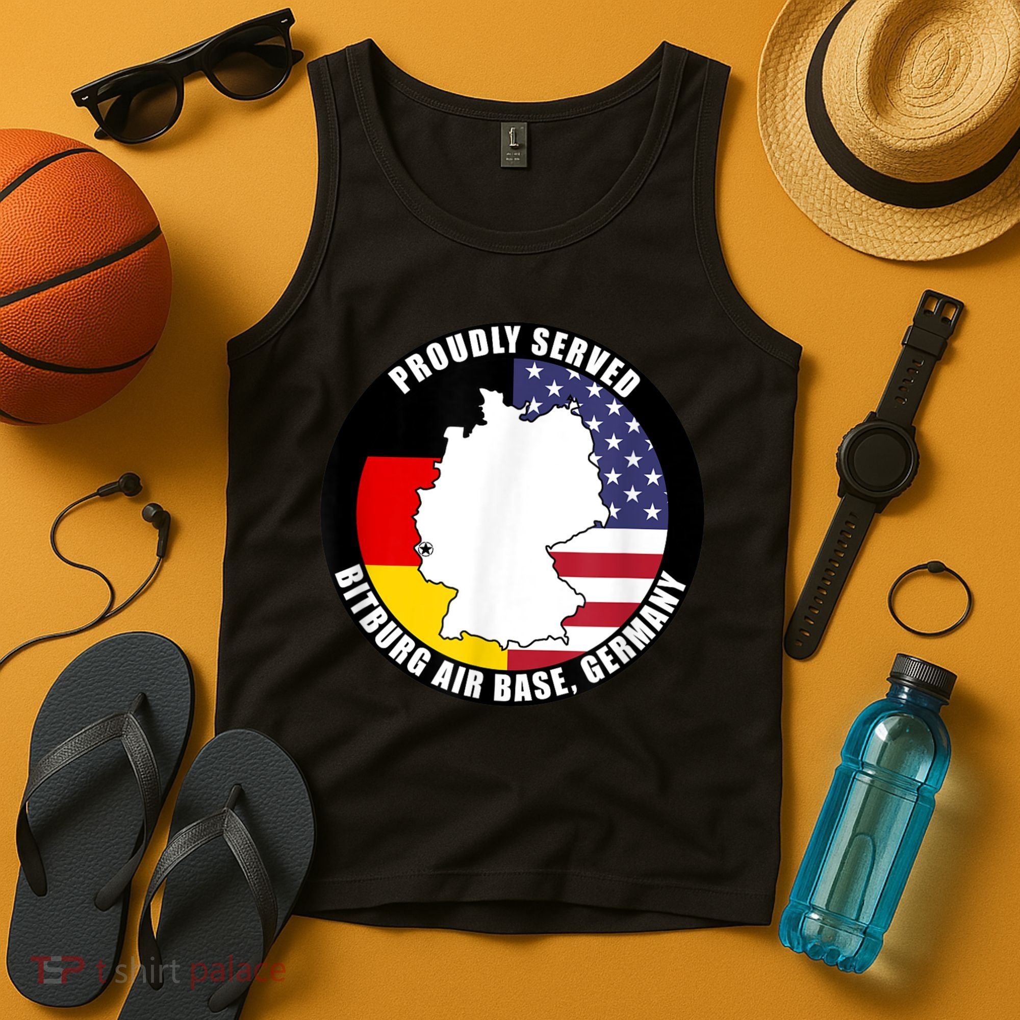 Proudly Served Bitburg Air Base Germany Military Veteran Tank Top