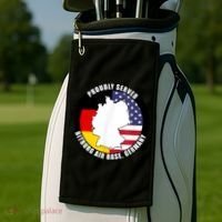 Proudly Served Bitburg Air Base Germany Military Veteran Golf Towel thumb 2