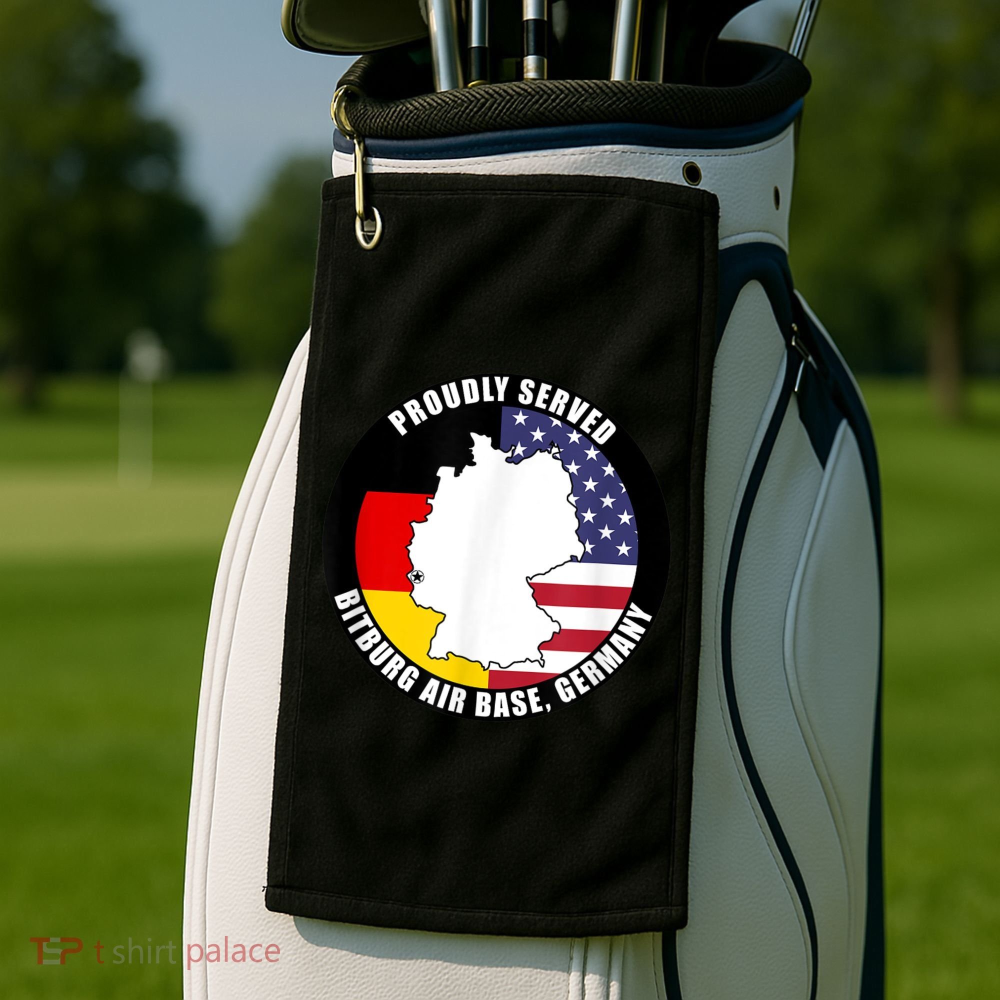 Proudly Served Bitburg Air Base Germany Military Veteran Golf Towel