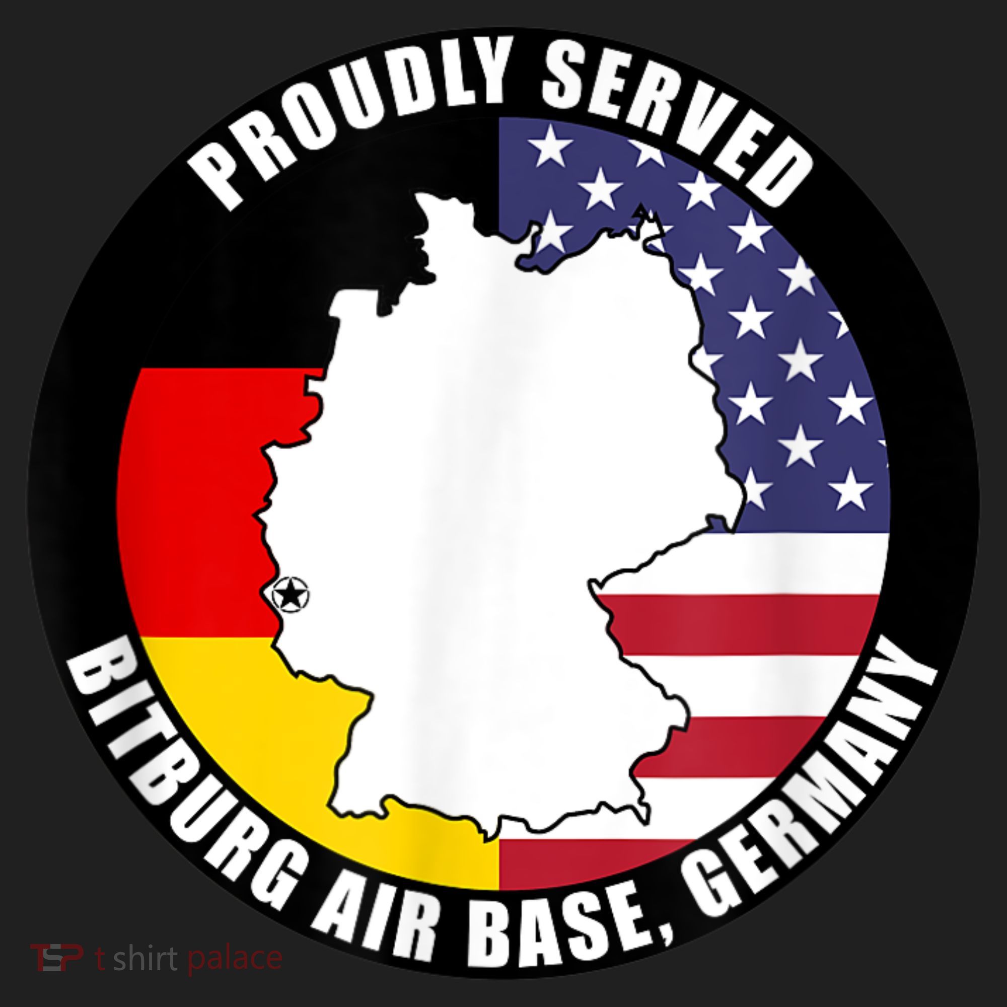 Proudly Served Bitburg Air Base Germany Military Veteran Golf Towel