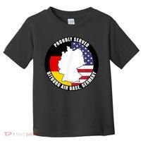 Proudly Served Bitburg Air Base Germany Military Veteran Toddler T-Shirt thumb 0