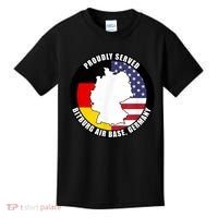 Proudly Served Bitburg Air Base Germany Military Veteran Kids T-Shirt thumb 0