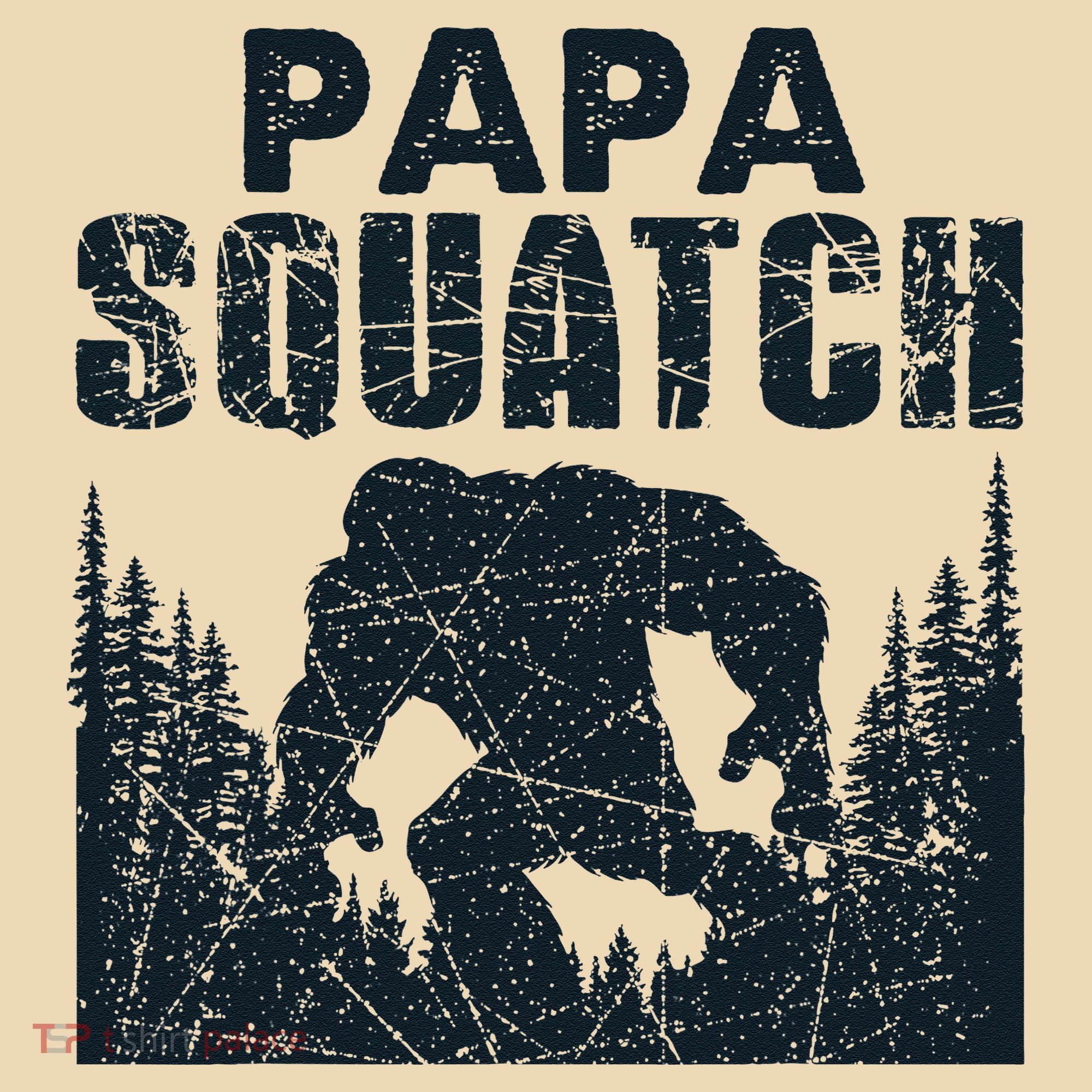 Papa Squatch Bigfoot Dad Fathers Day Tote Bag