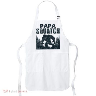 Papa Squatch Bigfoot Dad Fathers Day Apron