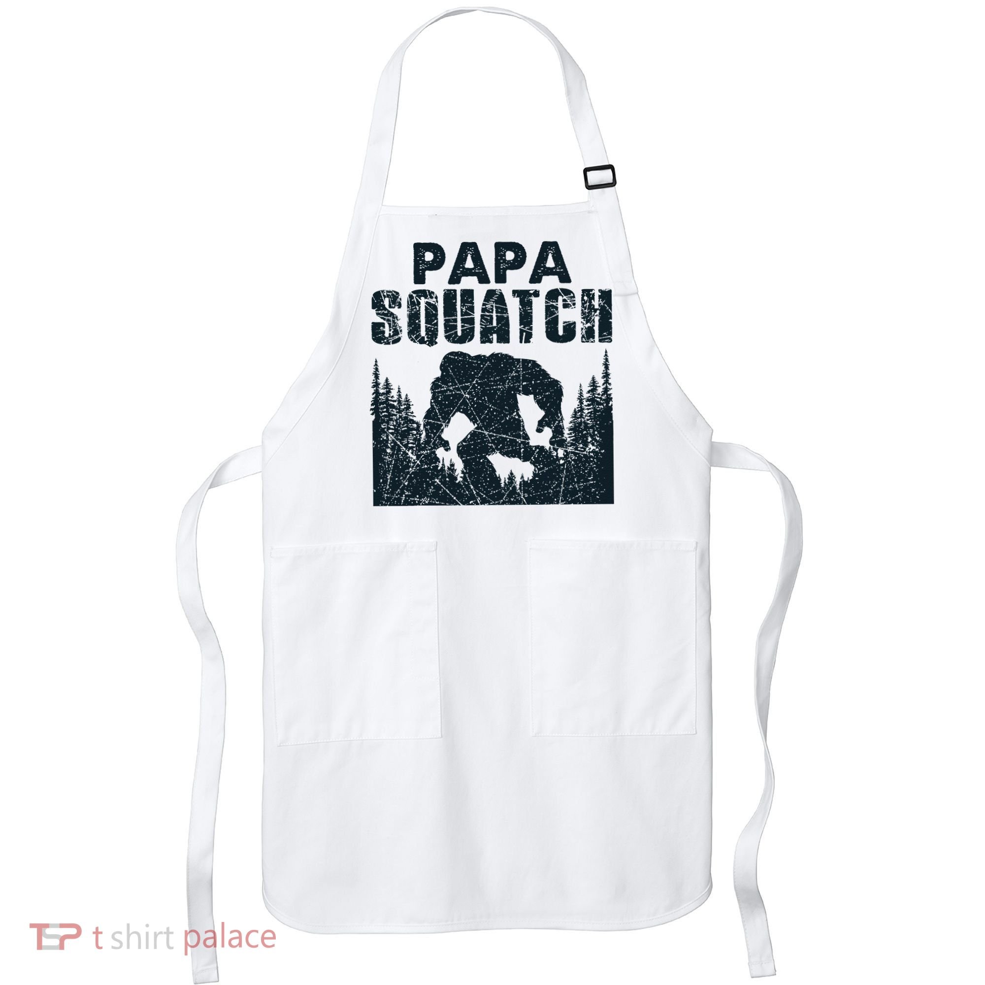 Papa Squatch Bigfoot Dad Fathers Day Apron