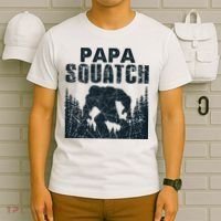 Papa Squatch Bigfoot Dad Fathers Day T-Shirt thumb 6