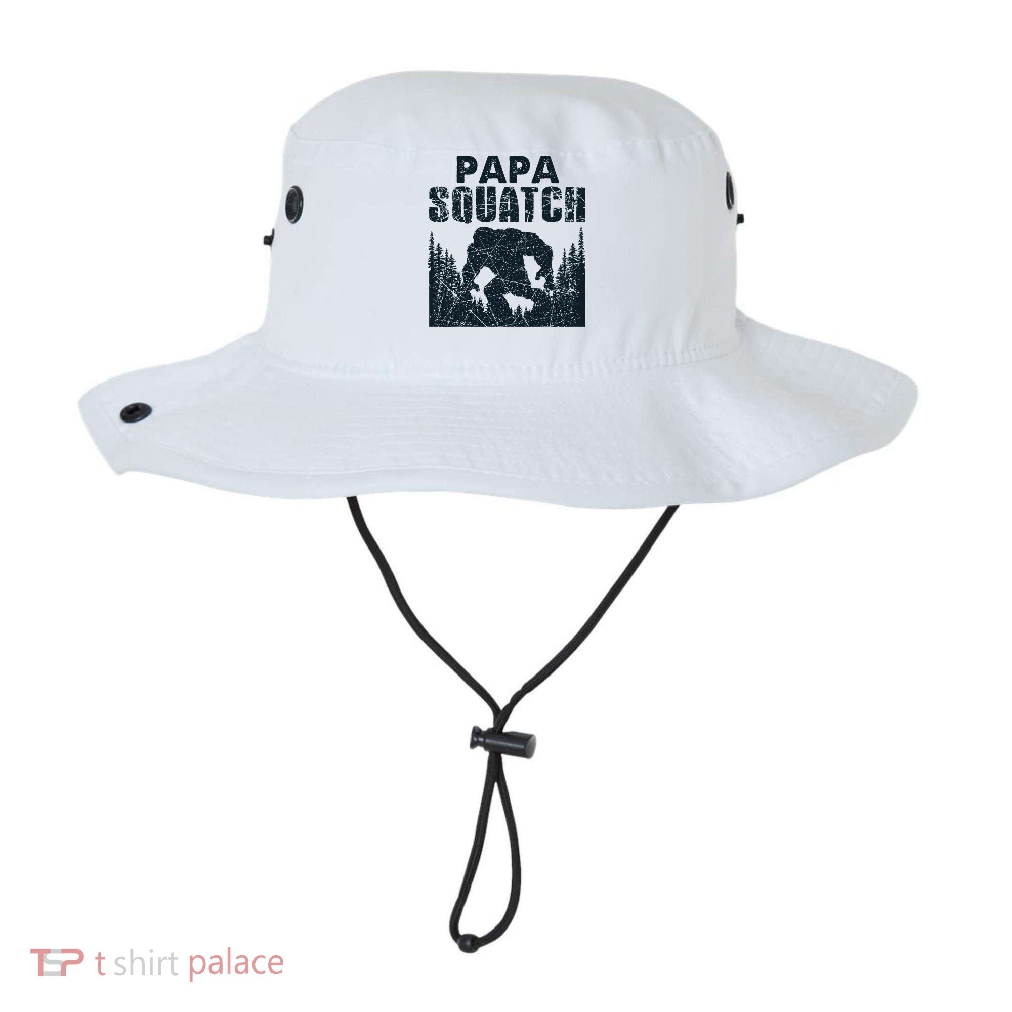 Papa Squatch Bigfoot Dad Fathers Day Bucket Hat