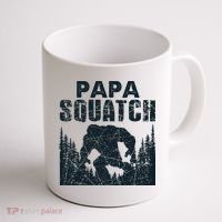 Papa Squatch Bigfoot Dad Fathers Day Coffee Mug thumb 1