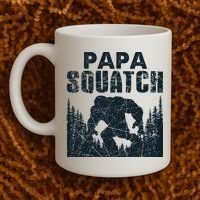 Papa Squatch Bigfoot Dad Fathers Day Coffee Mug thumb 2