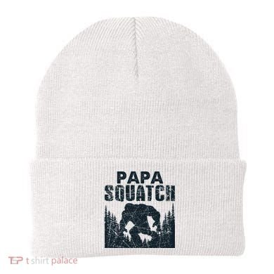 Papa Squatch Bigfoot Dad Fathers Day Beanie