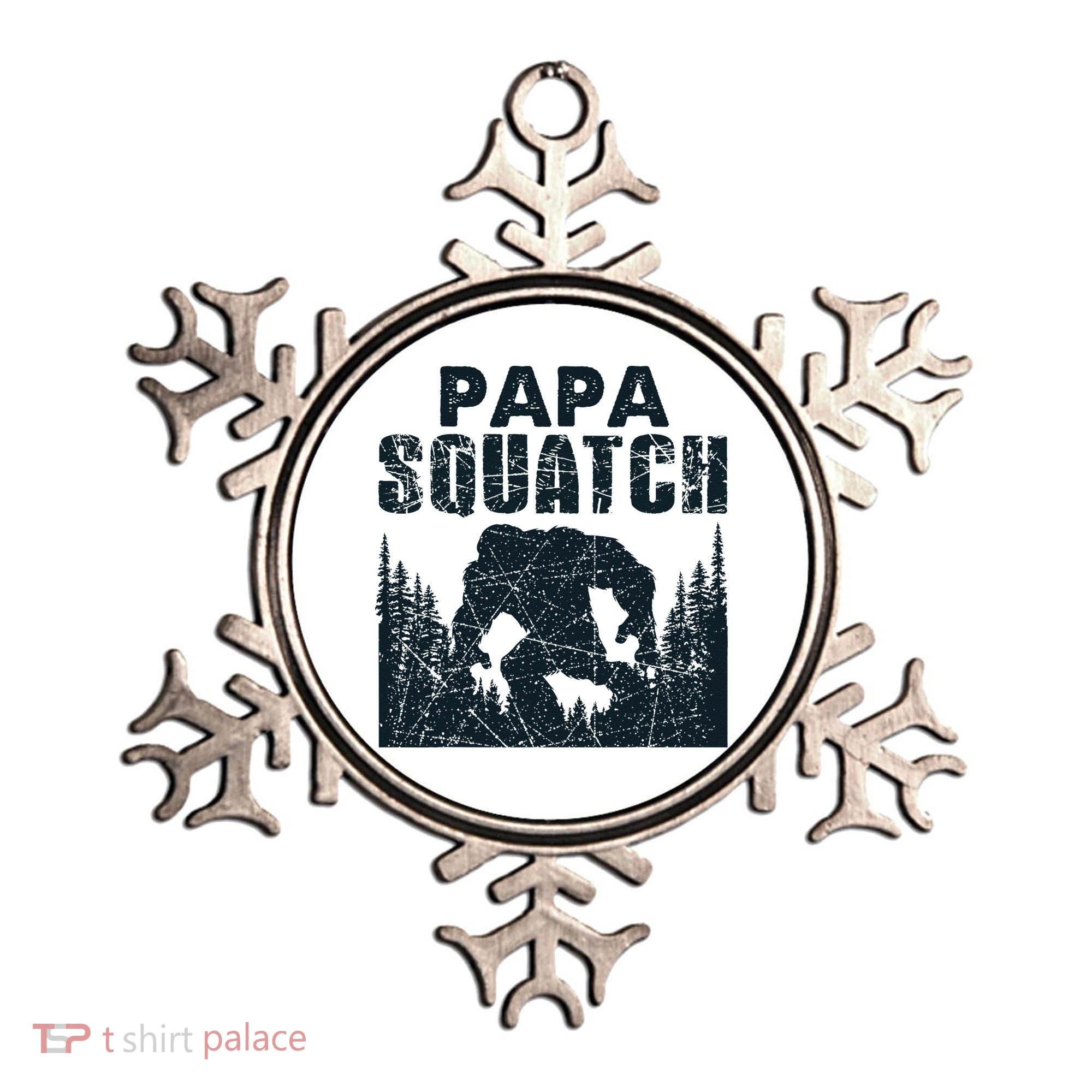 Papa Squatch Bigfoot Dad Fathers Day Ornament
