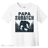 Papa Squatch Bigfoot Dad Fathers Day Toddler T-Shirt thumb 0