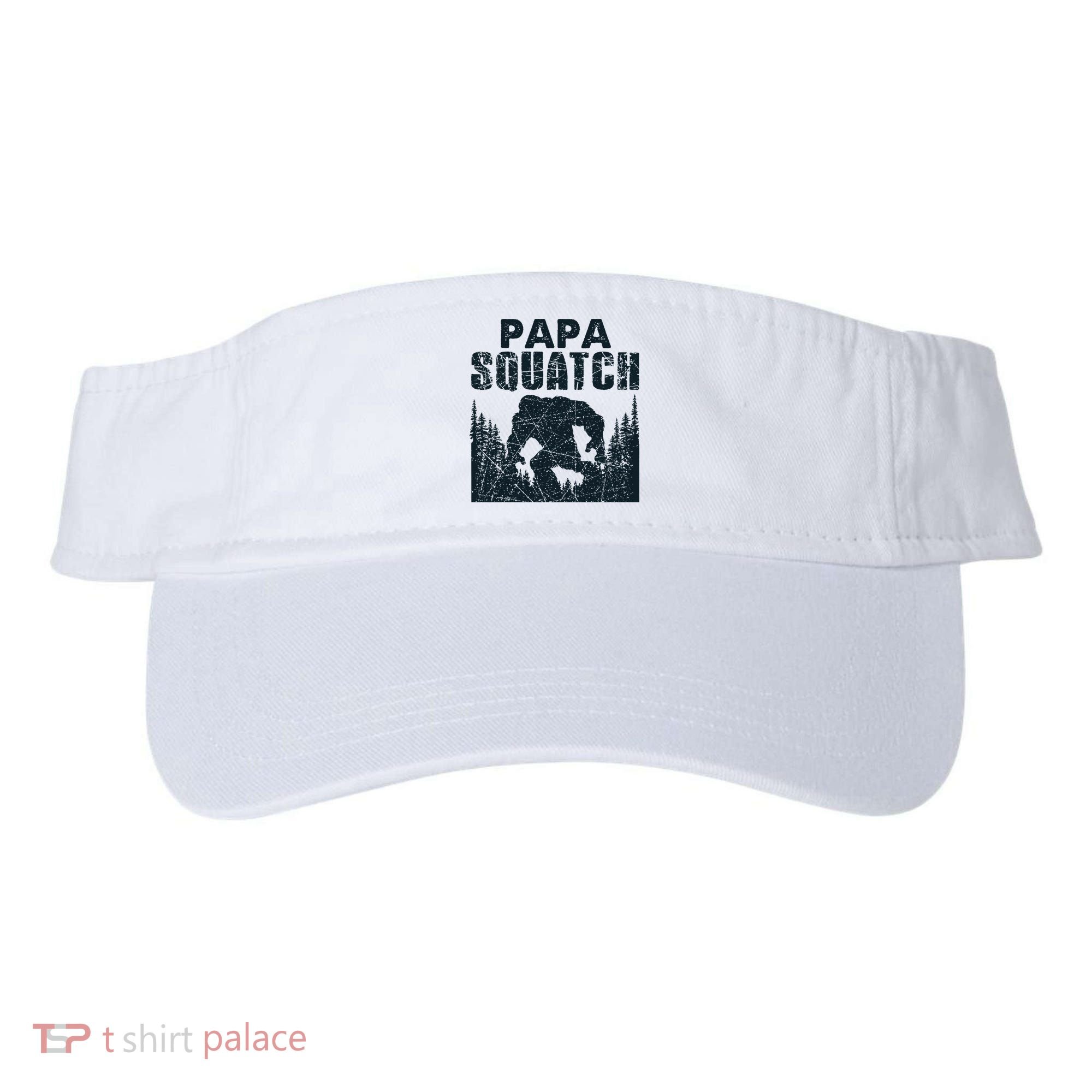 Papa Squatch Bigfoot Dad Fathers Day Visor