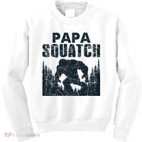 Papa Squatch Bigfoot Dad Fathers Day Kids Sweatshirt thumb 0