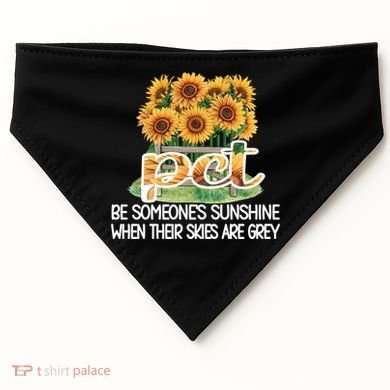 Pct Sunflower Best Patient Care Tech Cool Gift USA-Made Doggie Bandana