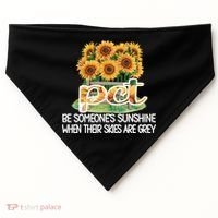 Pct Sunflower Best Patient Care Tech Cool Gift USA-Made Doggie Bandana thumb 0