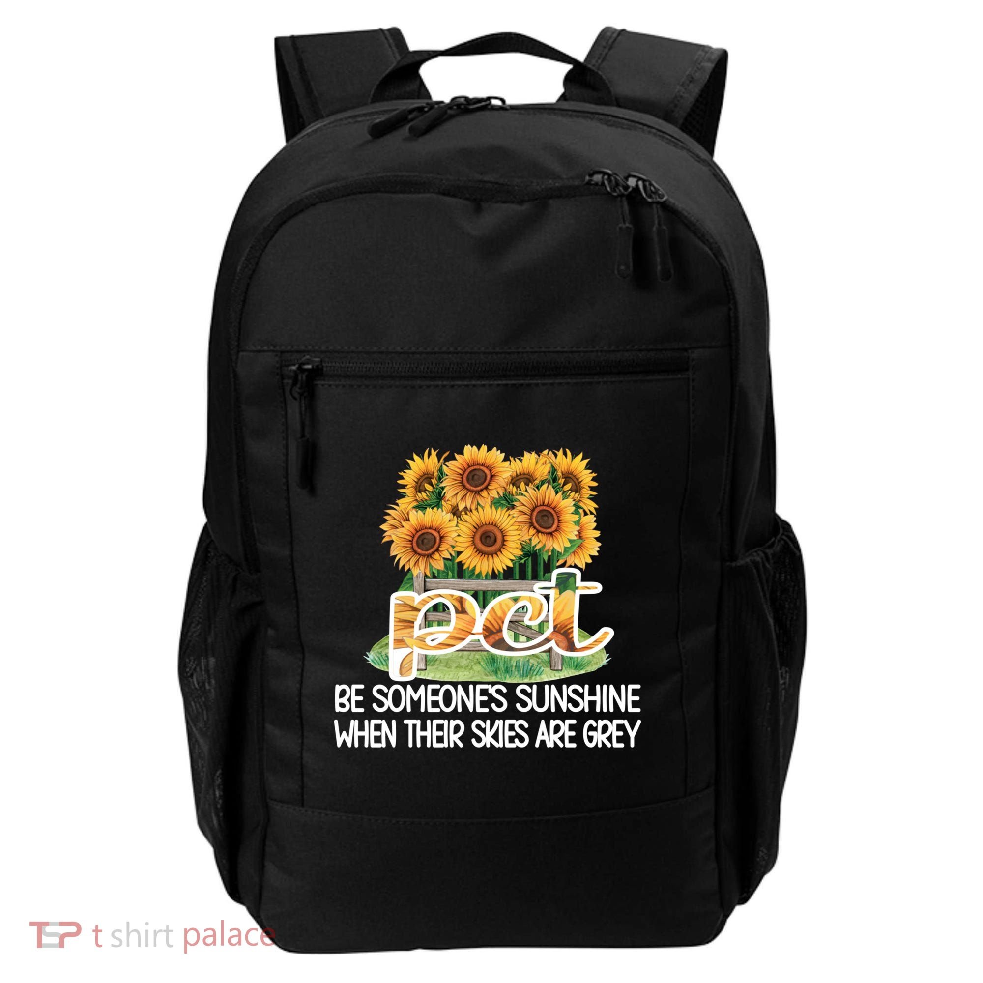 Pct Sunflower Best Patient Care Tech Cool Gift Backpack