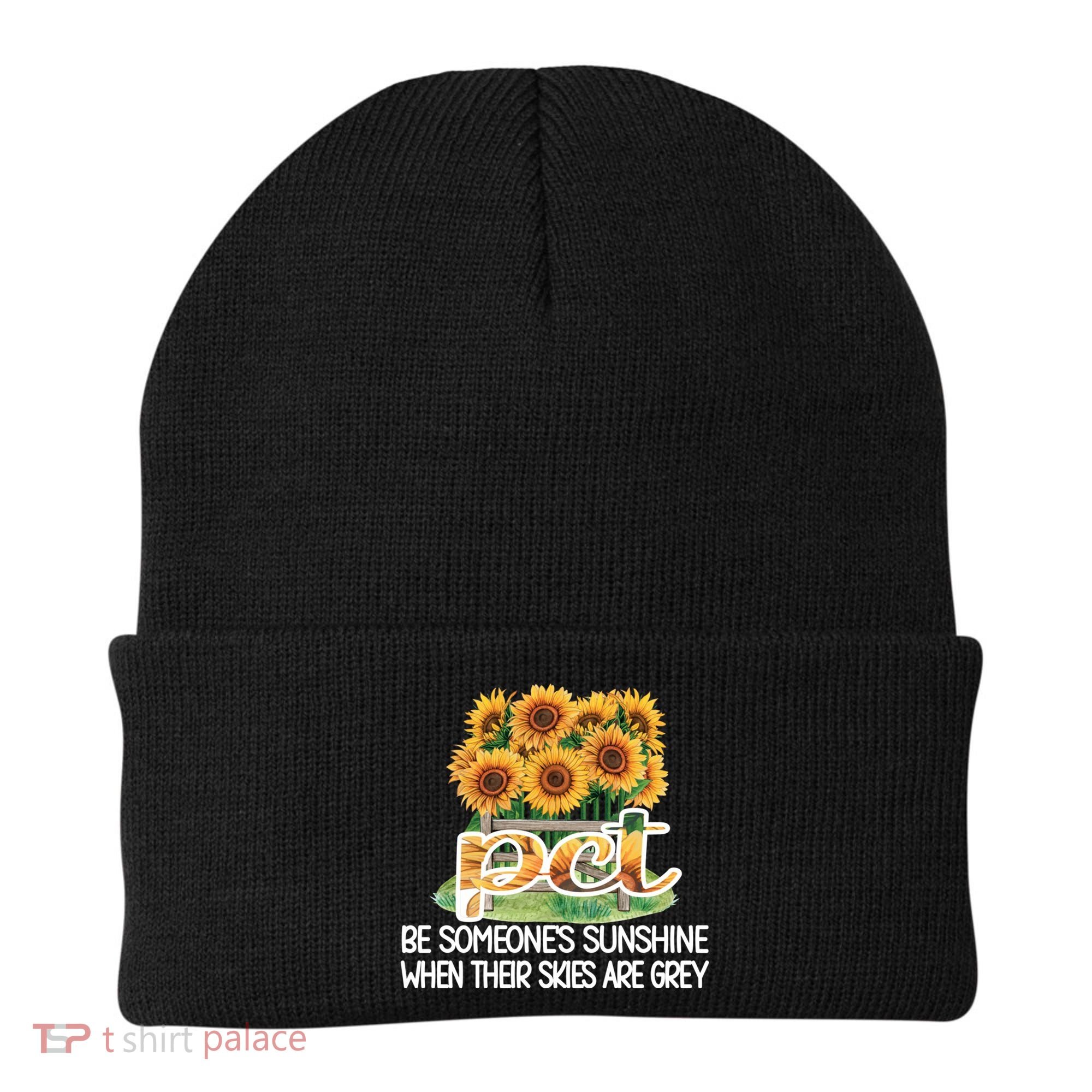 Pct Sunflower Best Patient Care Tech Cool Gift Beanie