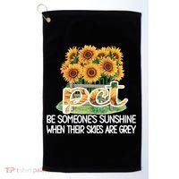 Pct Sunflower Best Patient Care Tech Cool Gift Golf Towel thumb 0