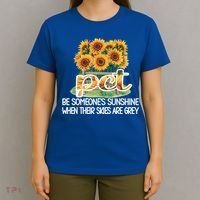Pct Sunflower Best Patient Care Tech Cool Gift T-Shirt thumb 4