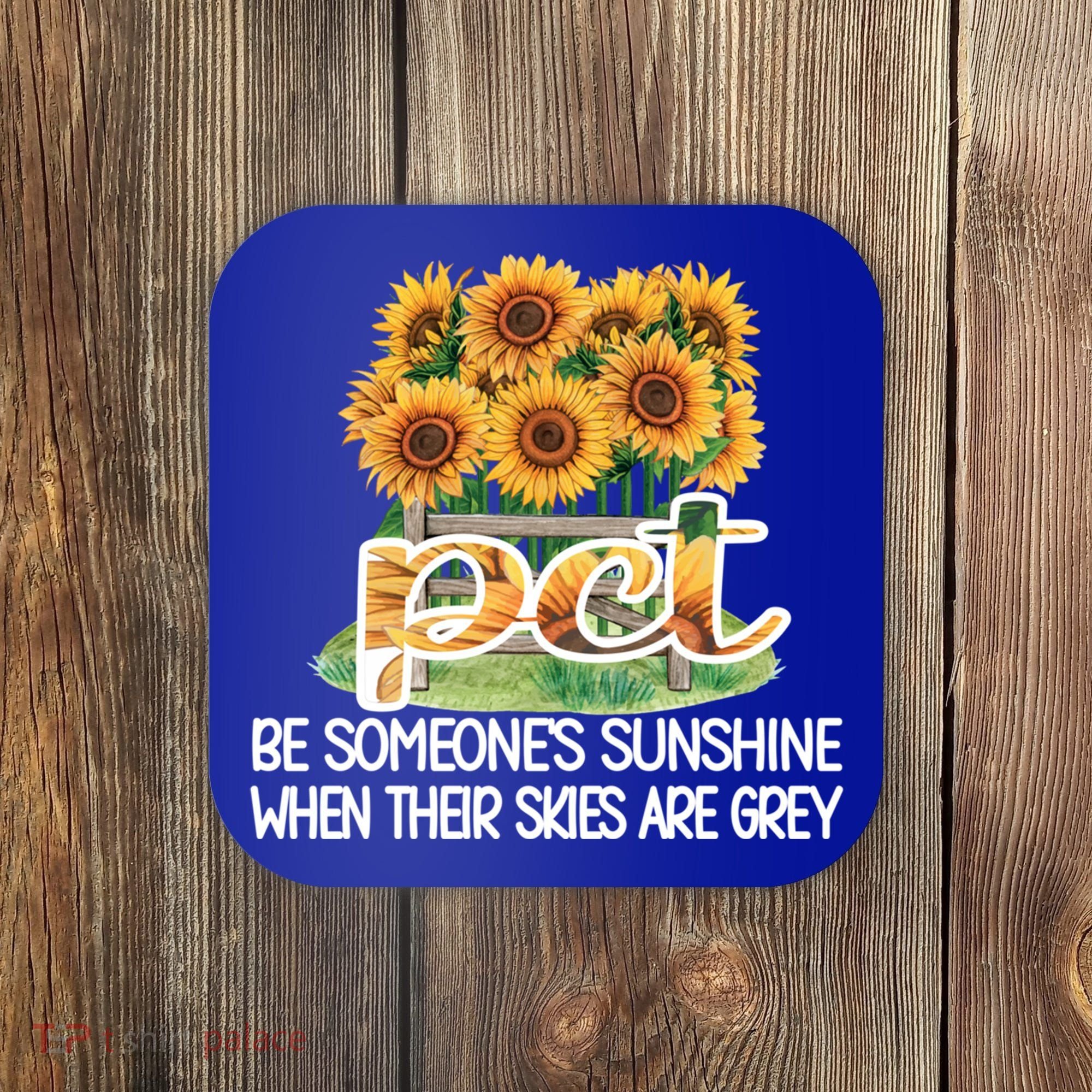 Pct Sunflower Best Patient Care Tech Cool Gift Coaster