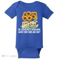 Pct Sunflower Best Patient Care Tech Cool Gift Baby Bodysuit thumb 0