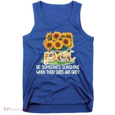 Pct Sunflower Best Patient Care Tech Cool Gift Tank Top