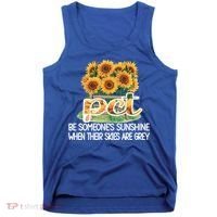 Pct Sunflower Best Patient Care Tech Cool Gift Tank Top thumb 0