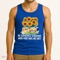 Pct Sunflower Best Patient Care Tech Cool Gift Tank Top thumb 3