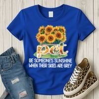 Pct Sunflower Best Patient Care Tech Cool Gift Women's T-Shirt thumb 3