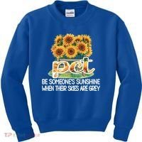 Pct Sunflower Best Patient Care Tech Cool Gift Kids Sweatshirt thumb 0