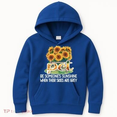 Pct Sunflower Best Patient Care Tech Cool Gift Kids Hoodie