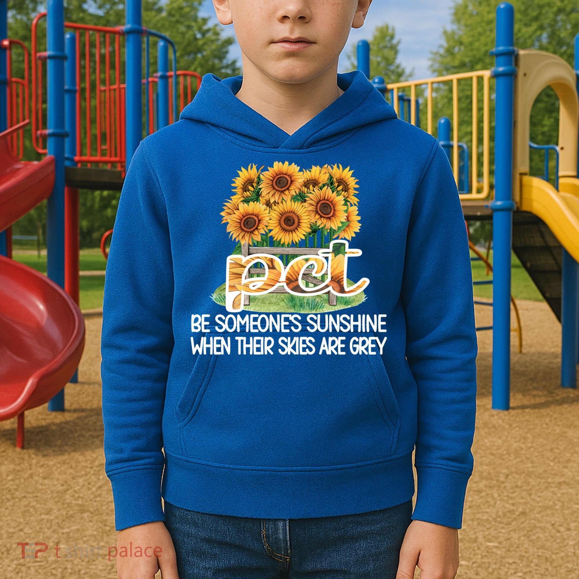 Pct Sunflower Best Patient Care Tech Cool Gift Kids Hoodie
