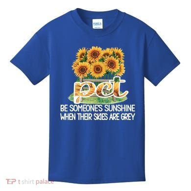 Pct Sunflower Best Patient Care Tech Cool Gift Kids T-Shirt