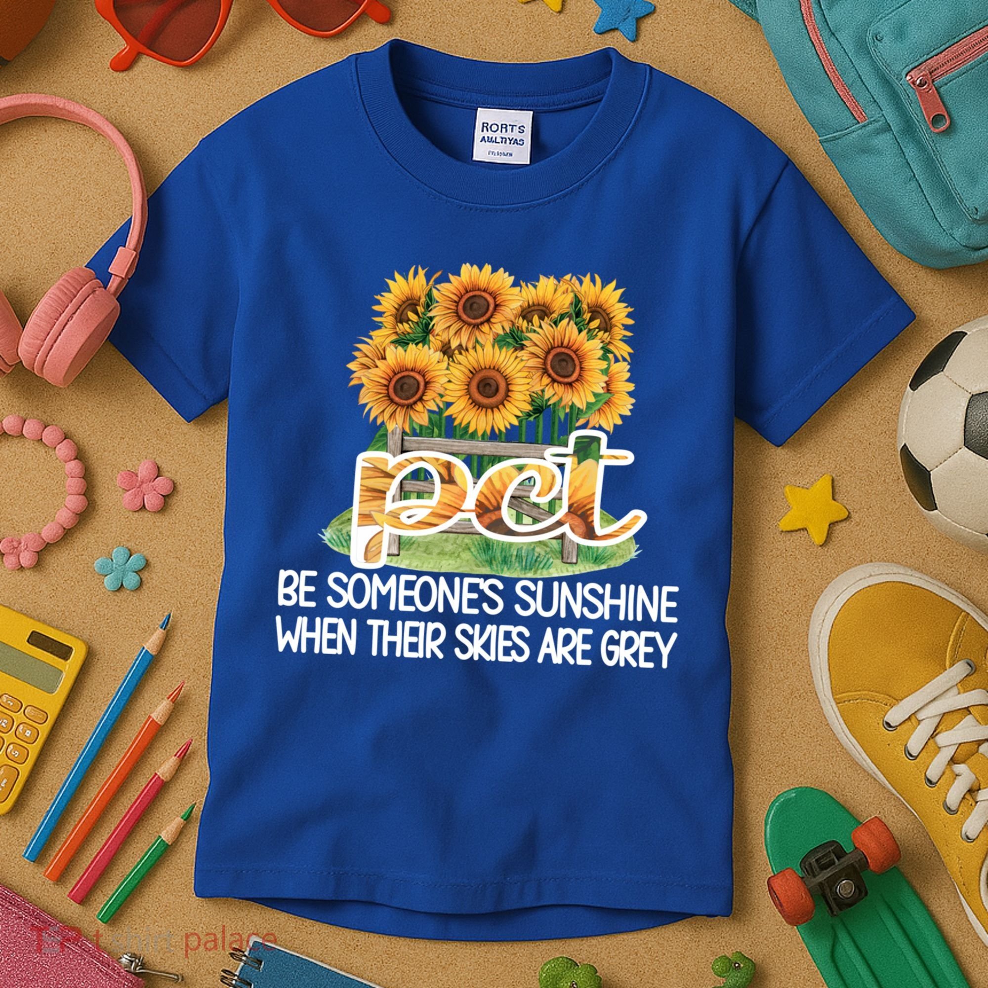 Pct Sunflower Best Patient Care Tech Cool Gift Kids T-Shirt