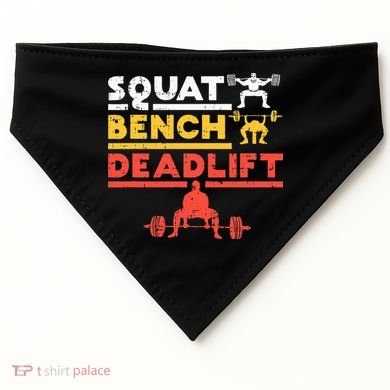 Powerlifting Squat Bench Deadlift Weightlifting USA-Made Doggie Bandana