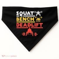 Powerlifting Squat Bench Deadlift Weightlifting USA-Made Doggie Bandana thumb 0