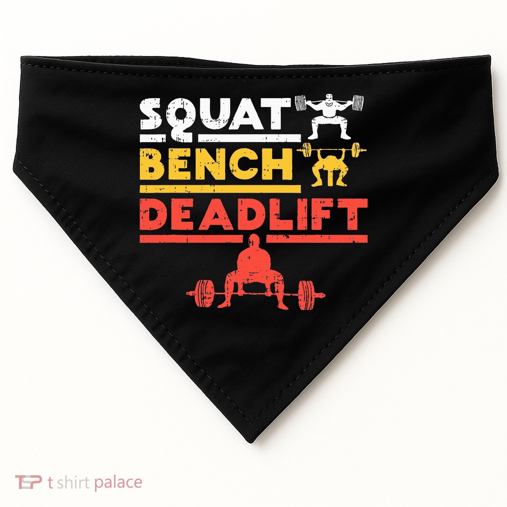 Powerlifting Squat Bench Deadlift Weightlifting USA-Made Doggie Bandana
