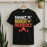 Powerlifting Squat Bench Deadlift Weightlifting T-Shirt thumb 2
